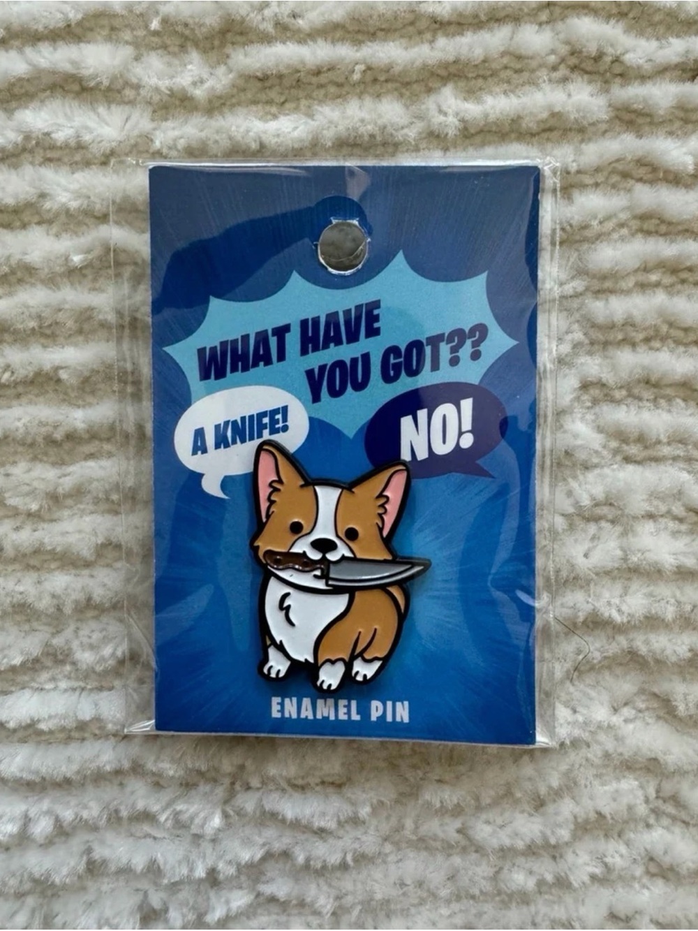 Corgi Dog Enamel Pin- Cute Accessory button